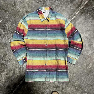 Sunbelt Vintage Striped Button-Up Shirt
